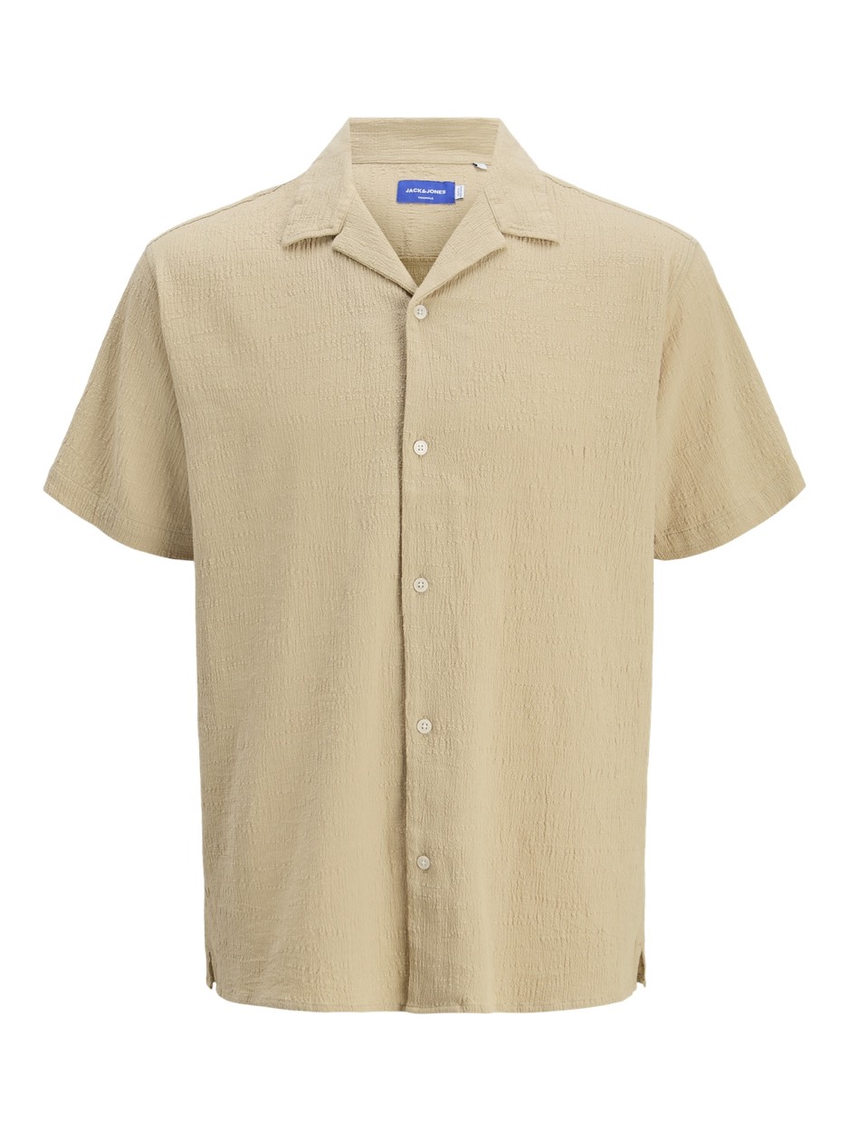 Jack & Jones Jorluke crinkle shirt ss jnr licht
