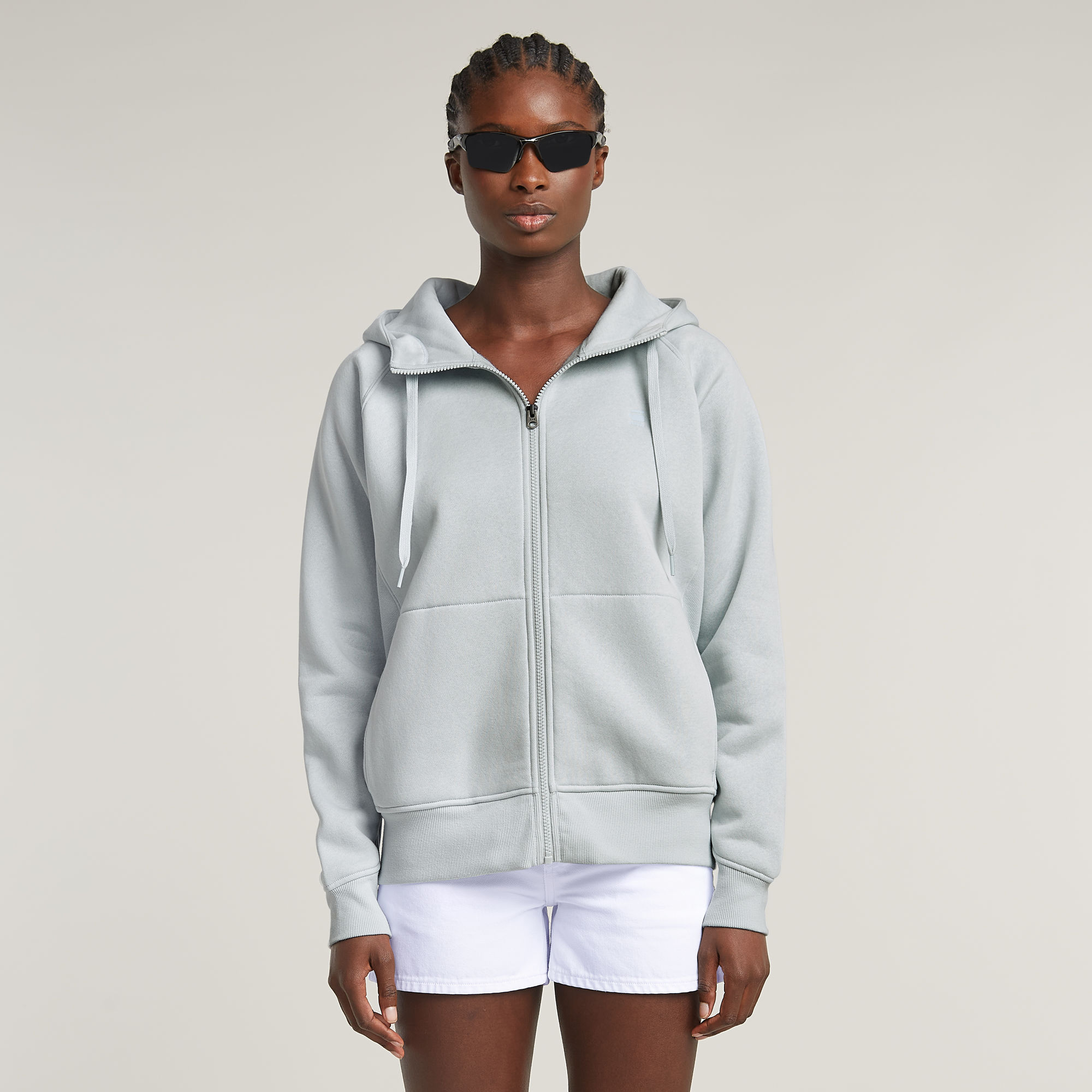 G-Star RAW Premium Core 2.1 Hoodie Met Rits - Lichtblauw - Dames