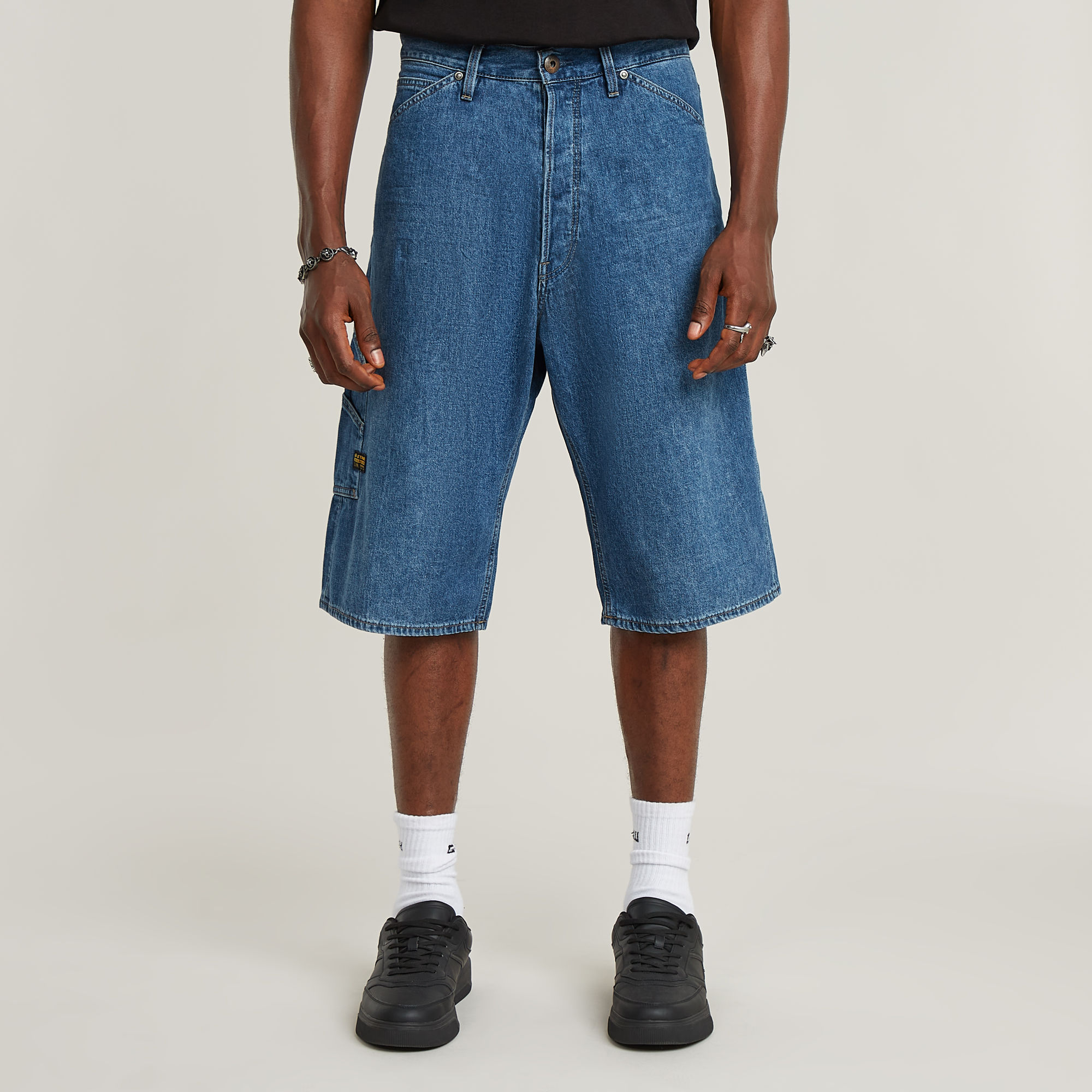 G-Star RAW Bam Logger Short - Midden blauw - Heren