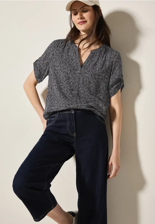 cecil Gedessineerde blouse