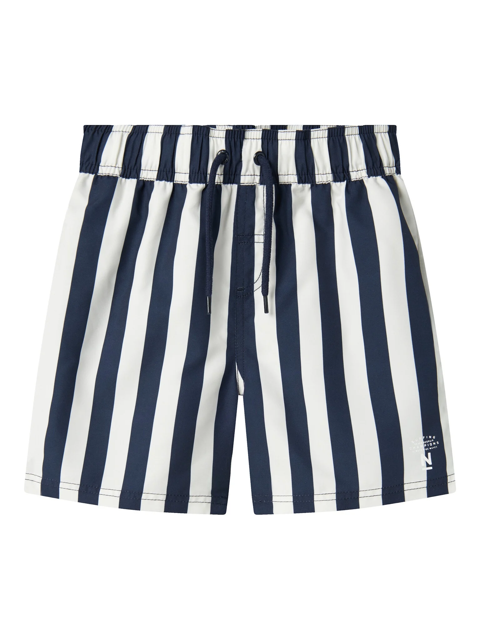 Name It Jongens zwemshorts nkmzaba gestreept donkerblauw/wit
