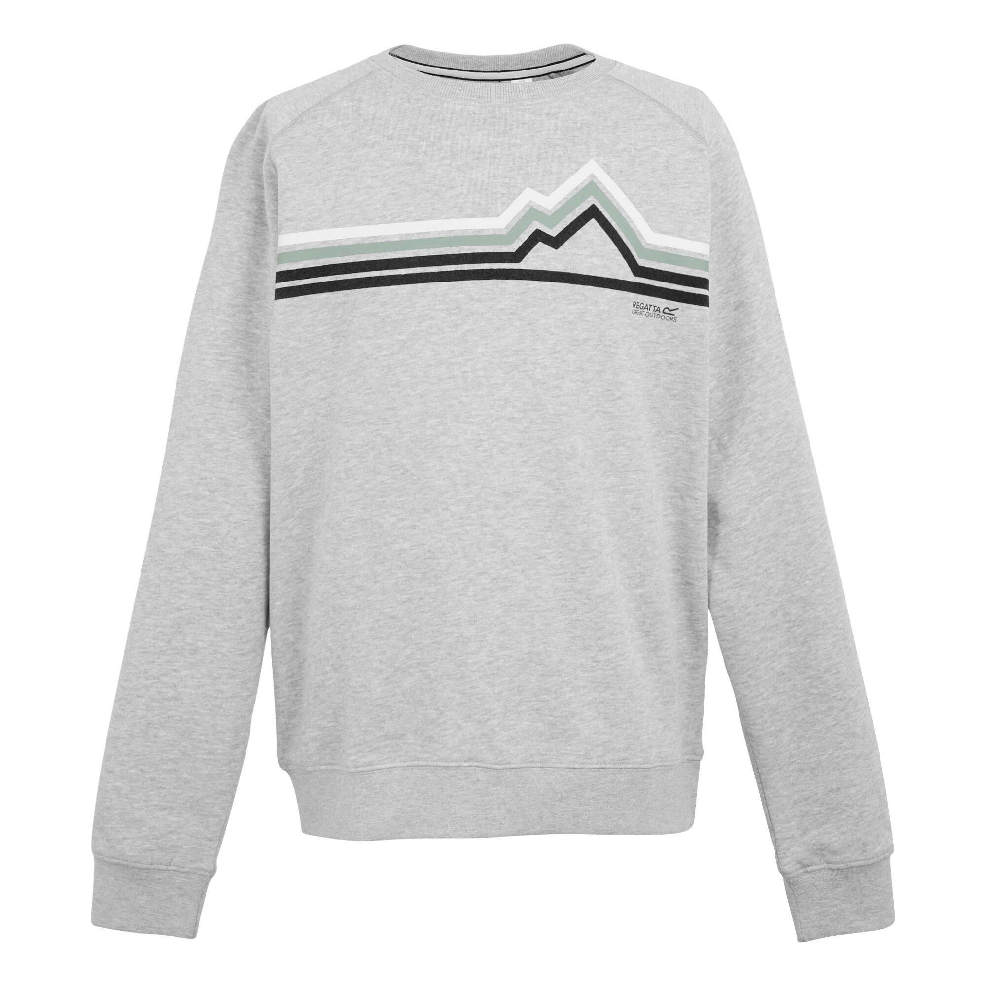 Regatta Heren nithsdale linear mountain crew hals sweatshirt