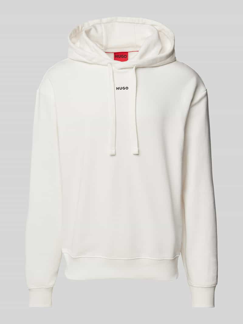 HUGO Hoodie met labelprint, model 'Dapo'