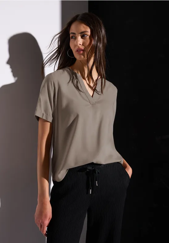 Street One Blouse in effen kleur
