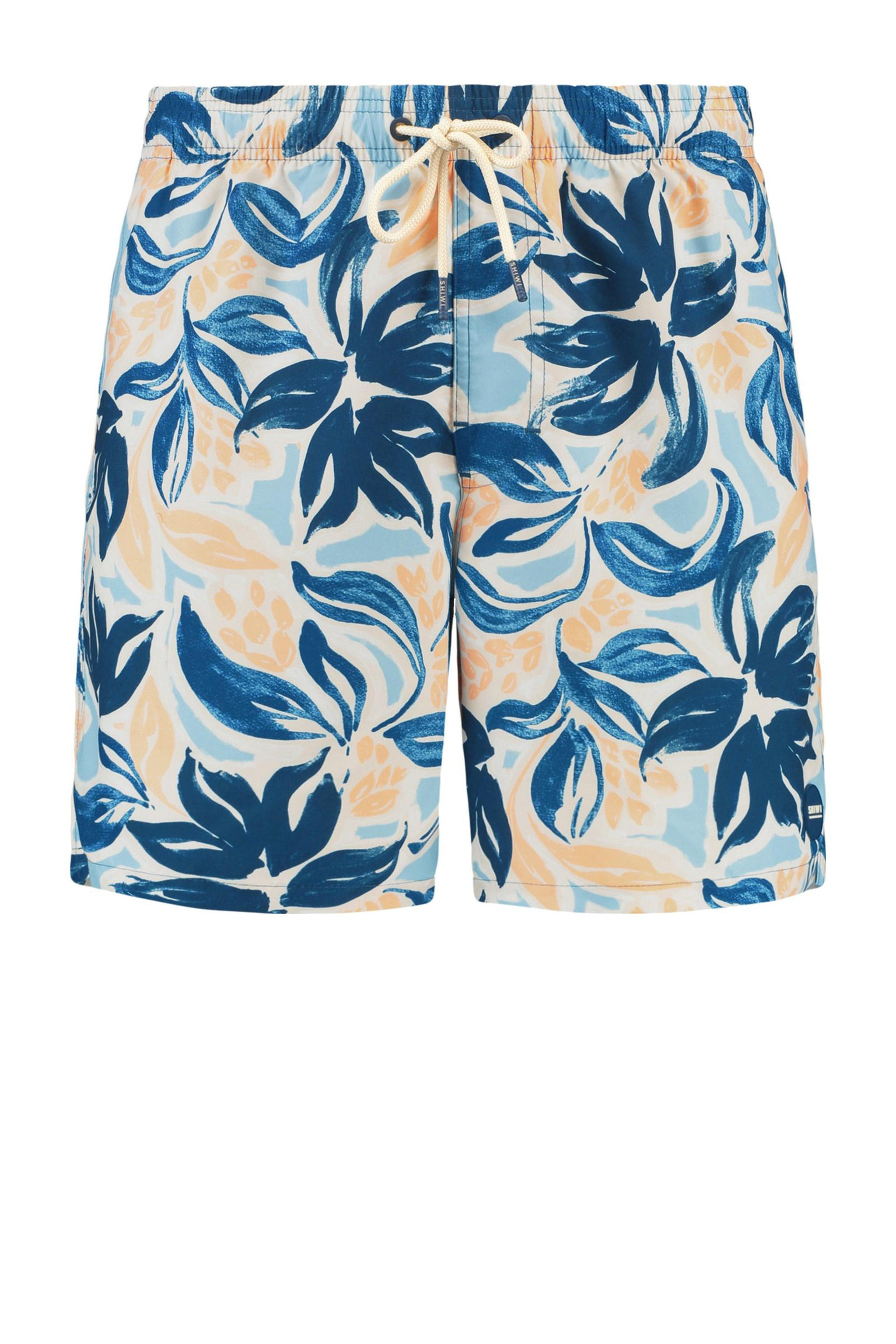 Shiwi men mike swim shorts 7 inch floral leafs 1525107261 6213 blue sky floral leafs