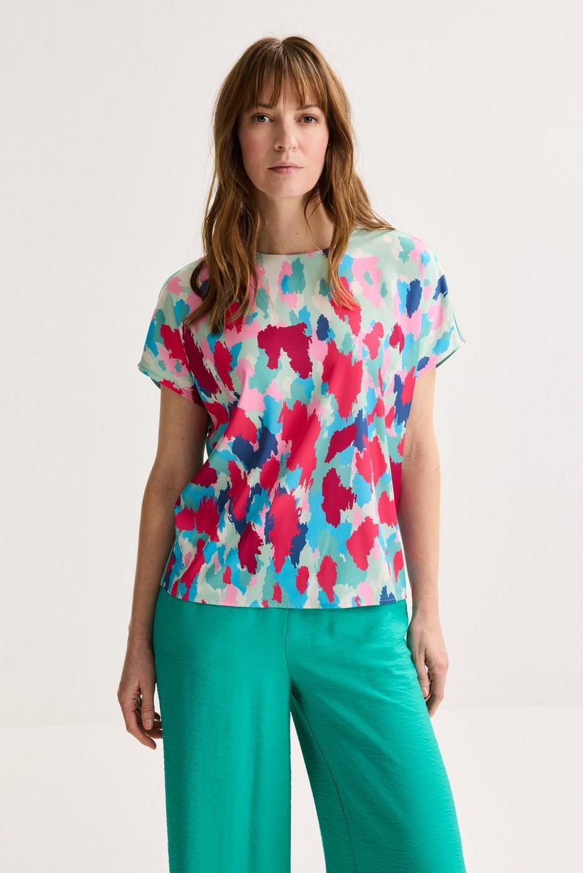 Mayerline T-shirtblouse Met Satijnen Front