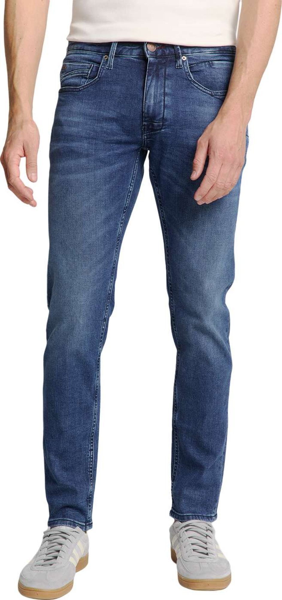 No Excess Denim, tapered 712, stone used, str stone used den