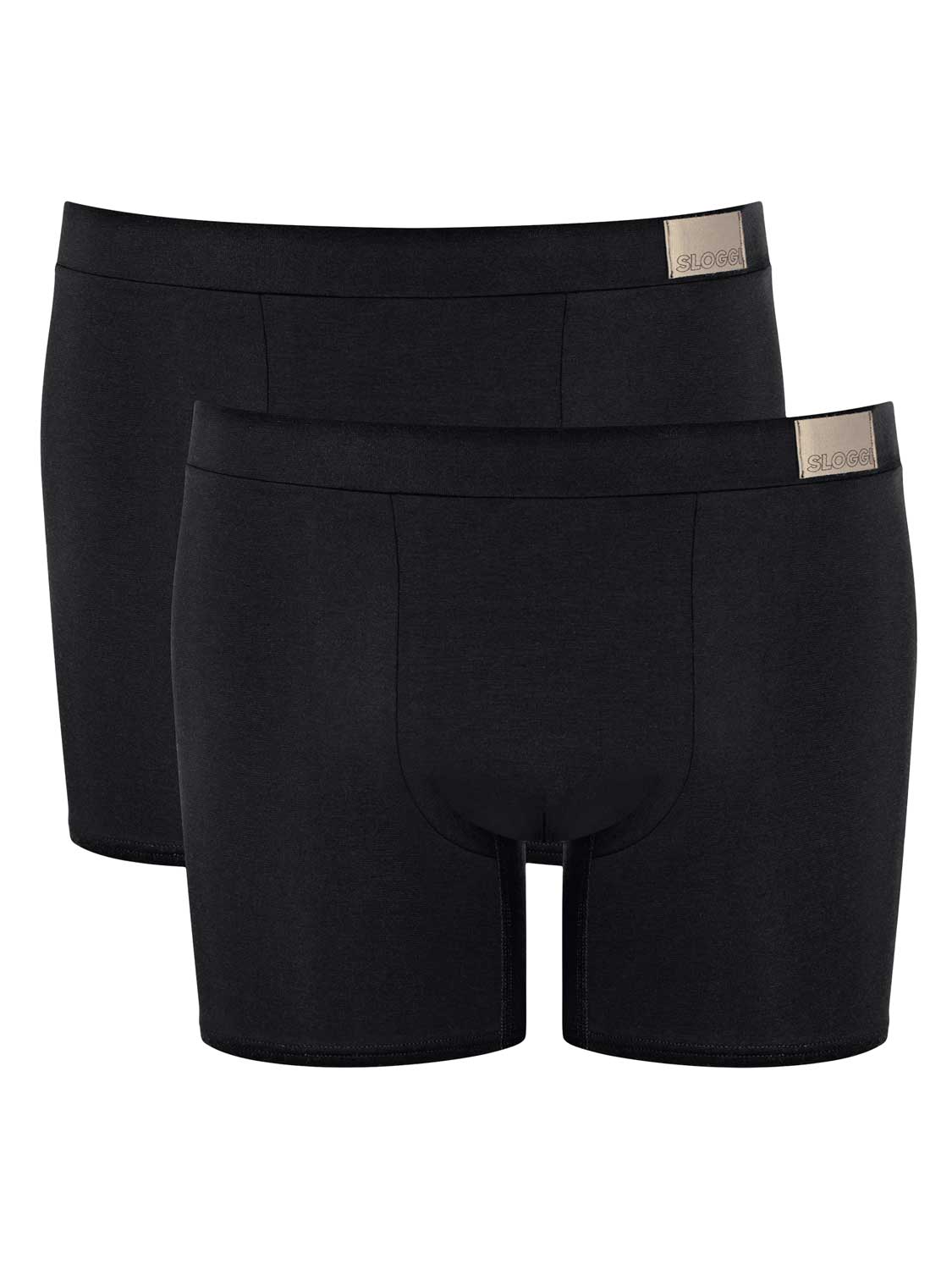 Sloggi - 2p Short - Go Natural - zwart