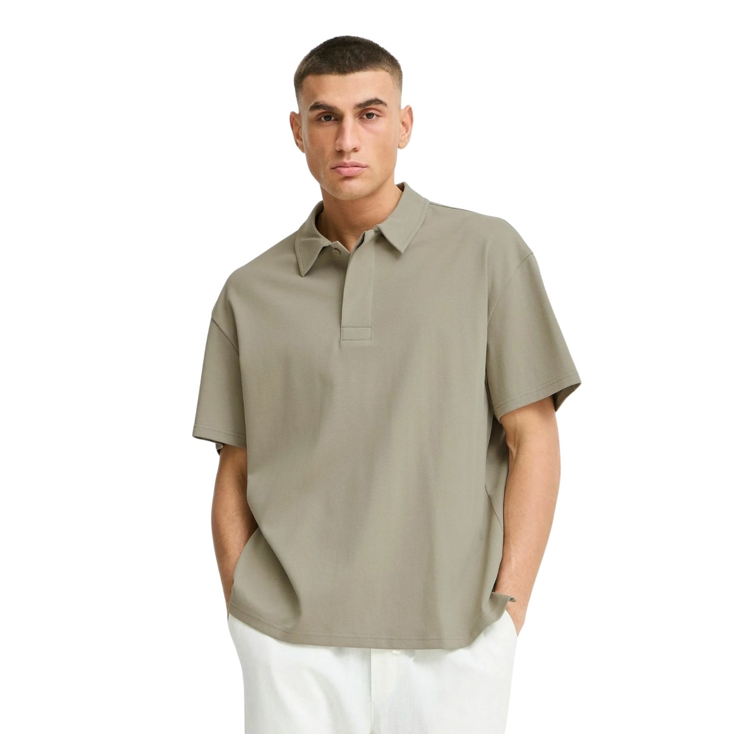Solid Oswald Polo Heren L
