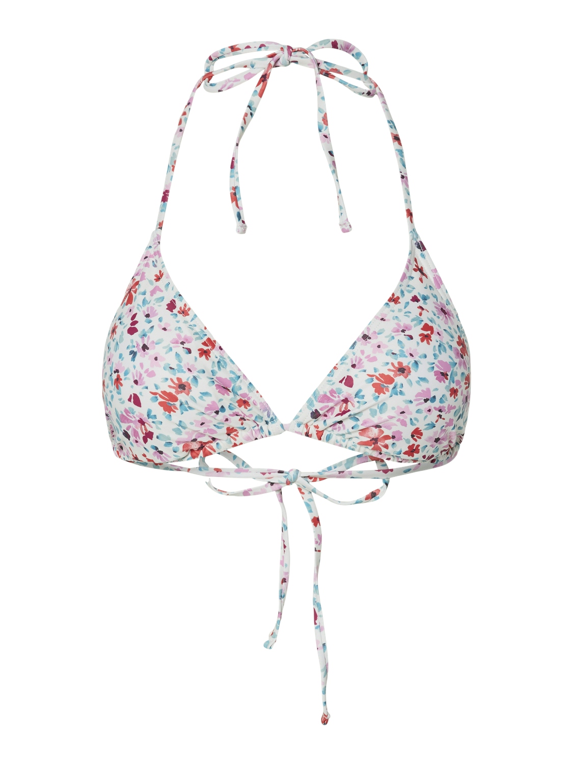 Pieces Dames triangel bikini top pcbaomi gebloemde print