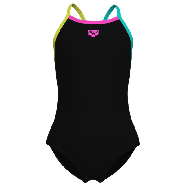 Arena - Girl's Swimsuit Light Drop Solid - Badpak, zwart