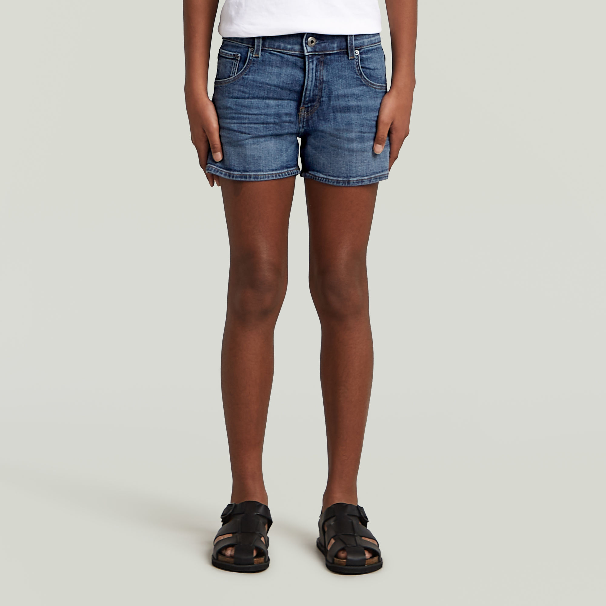 G-Star RAW 3301 Skinny Short Meisjes - Lichtblauw - meisjes