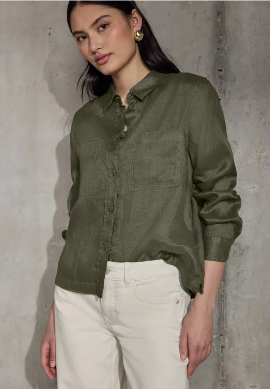 Street One Studio Linnen overhemd blouse