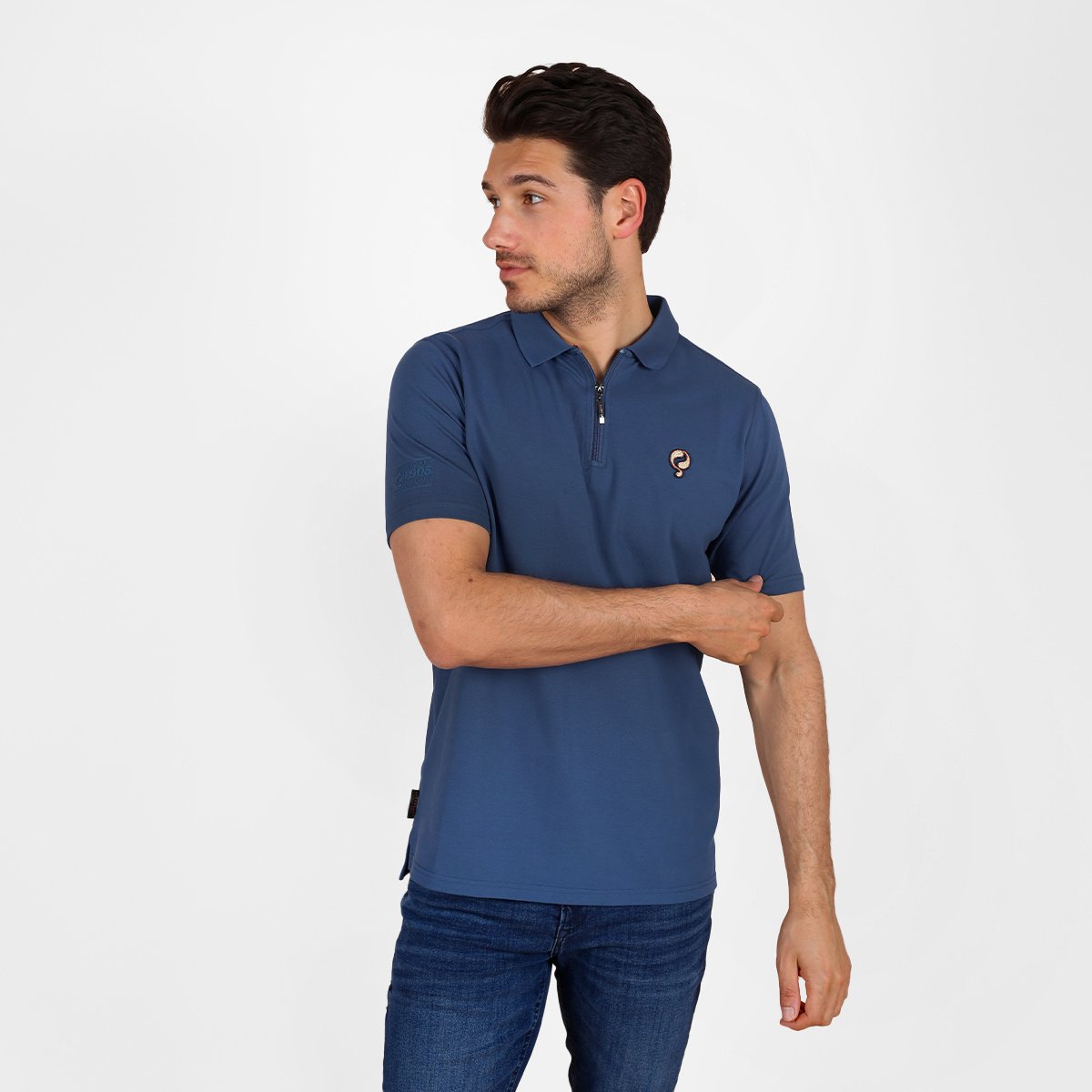 Quick-Q1905 Heren Polo Zuidland - Marineblauw