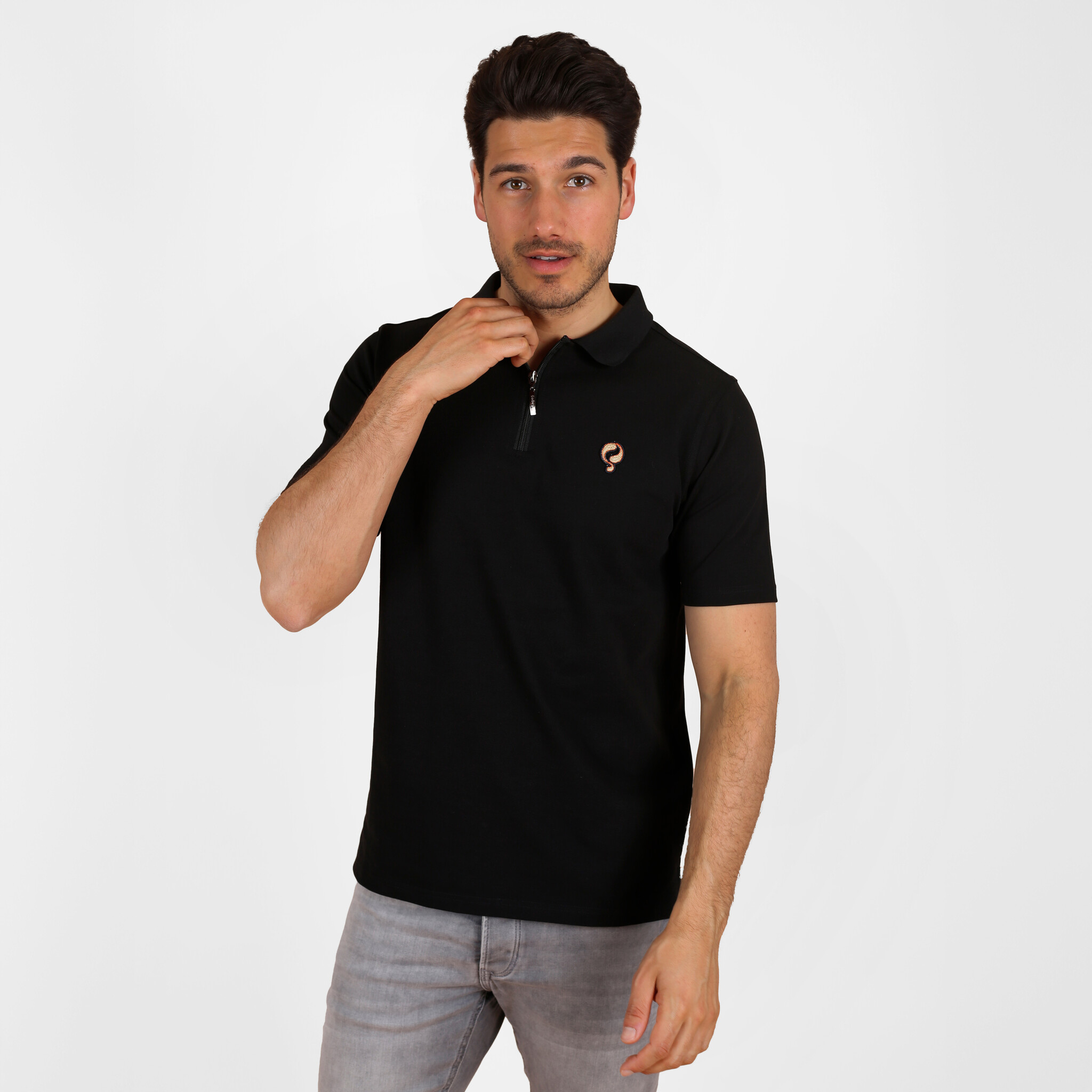 Quick-Q1905 Heren Polo Zuidland - Zwart
