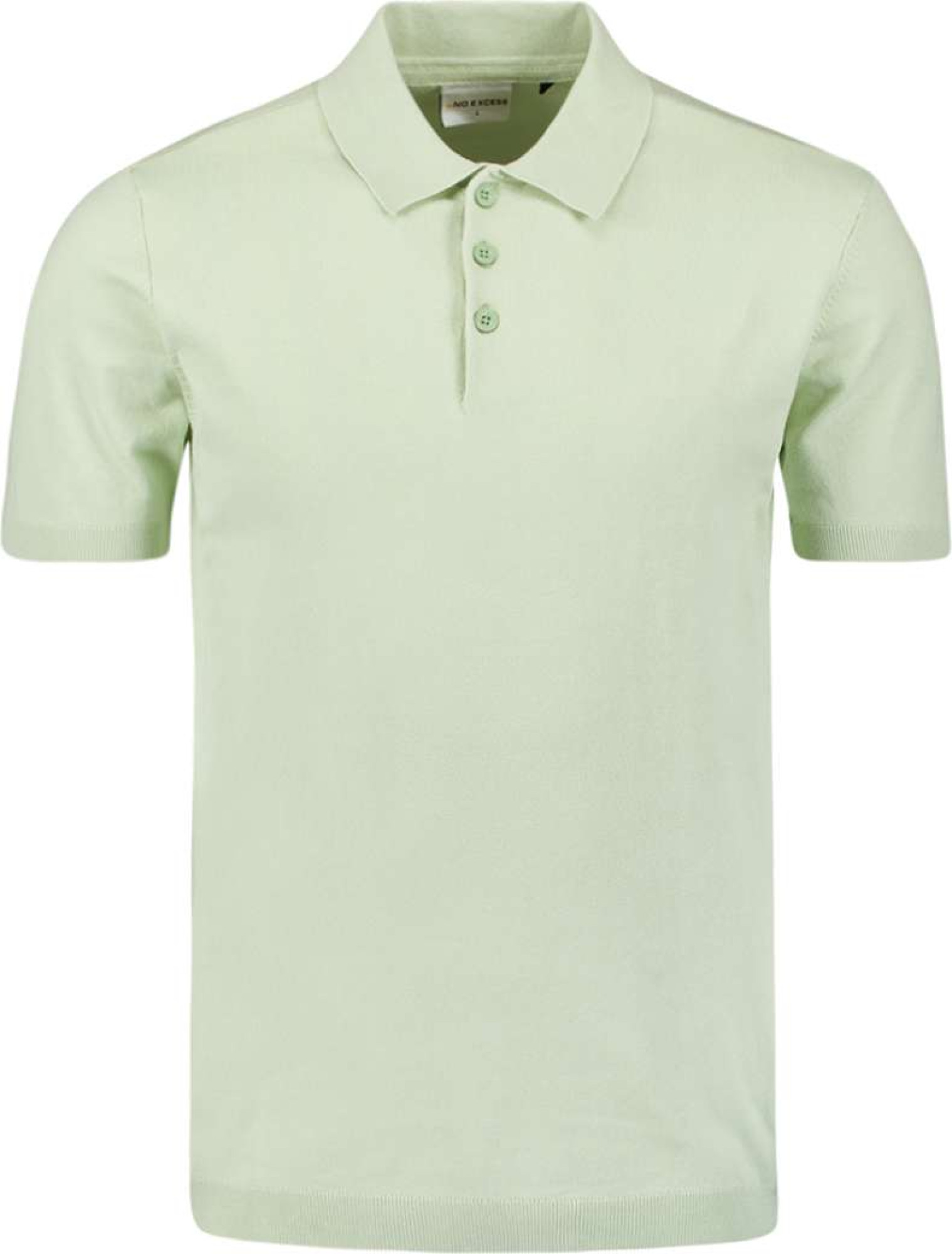 No Excess Pullover short sleeve polo button s mint
