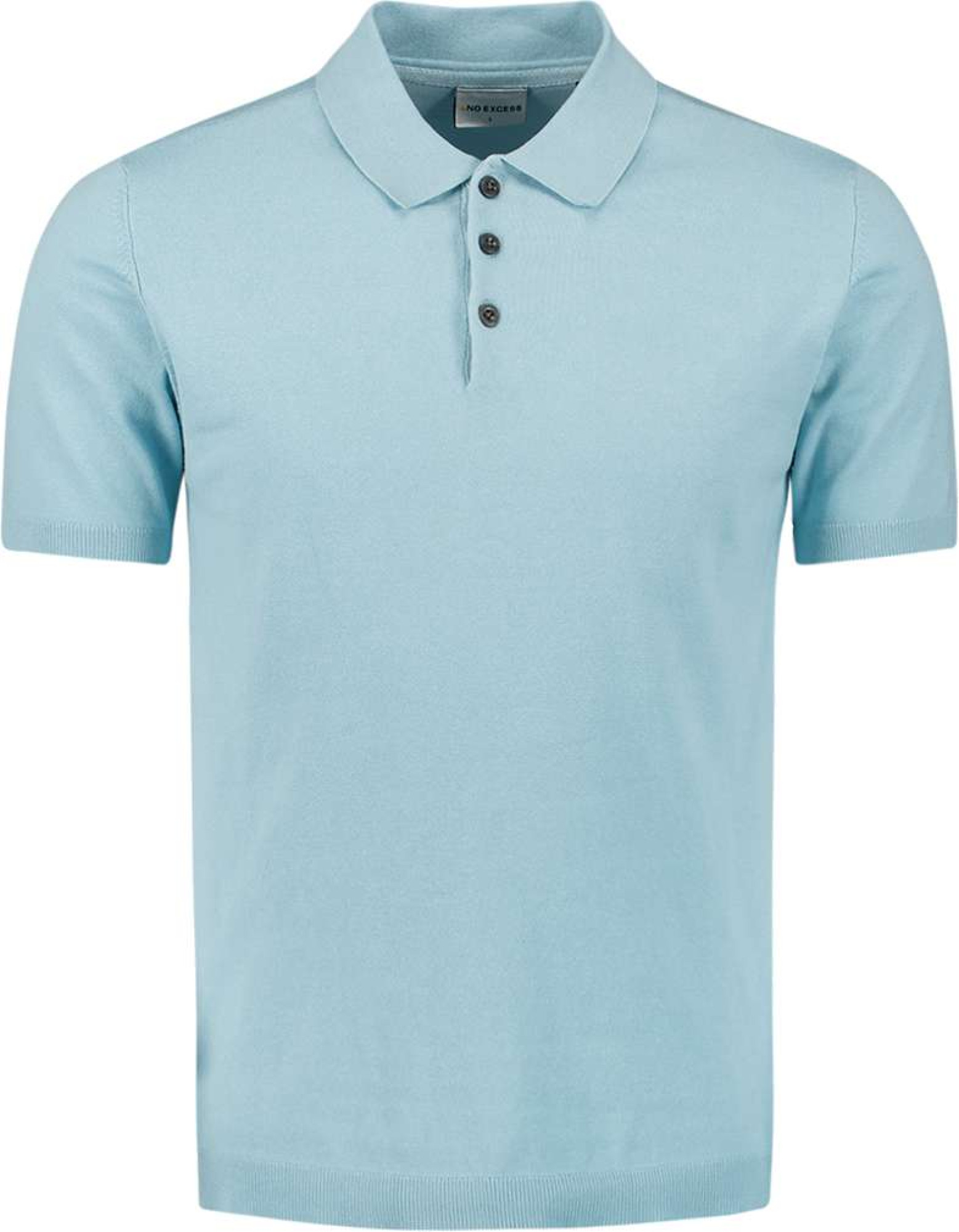 No Excess Pullover short sleeve polo button s ice
