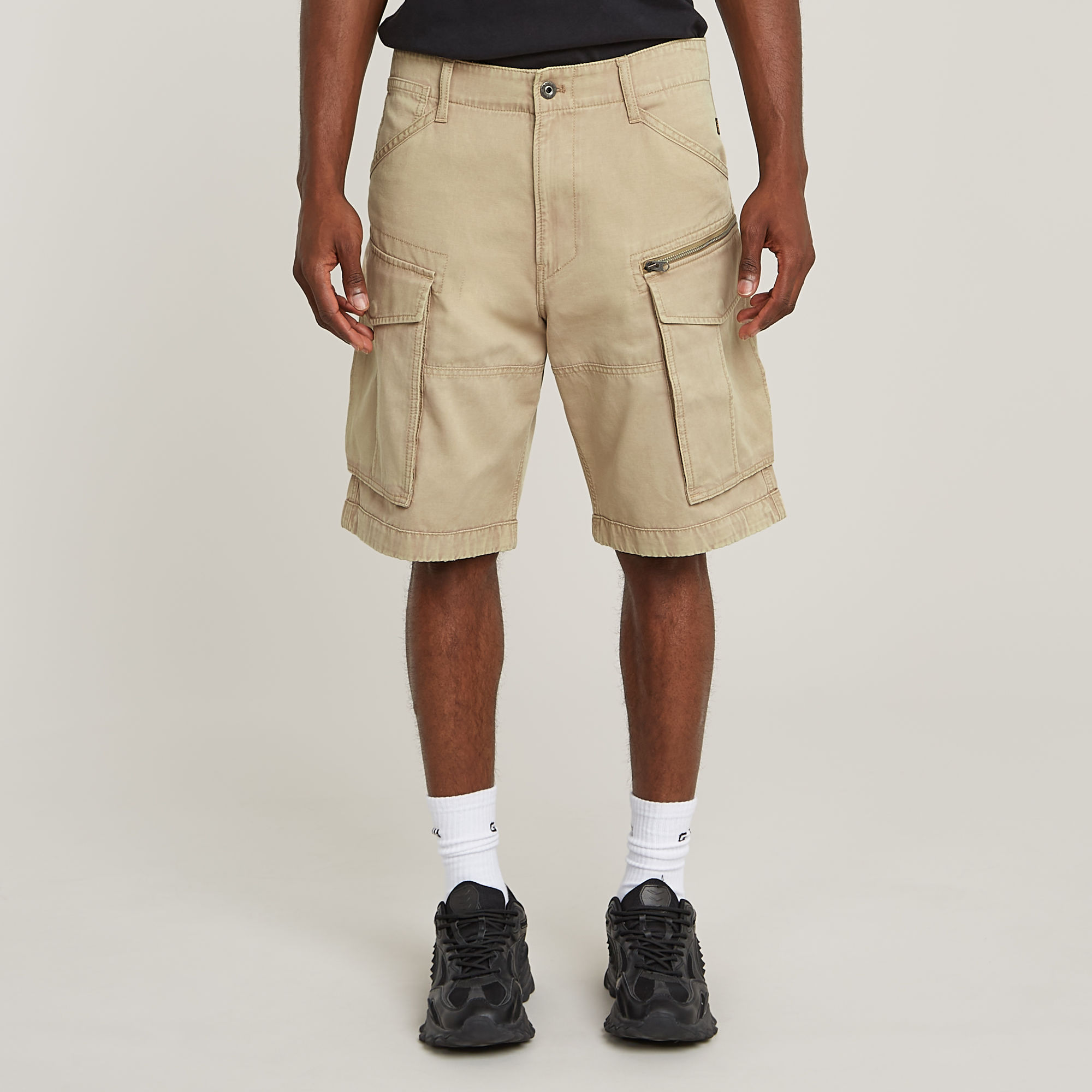 G-Star RAW Rovic Zip Relaxed Short - Beige - Heren