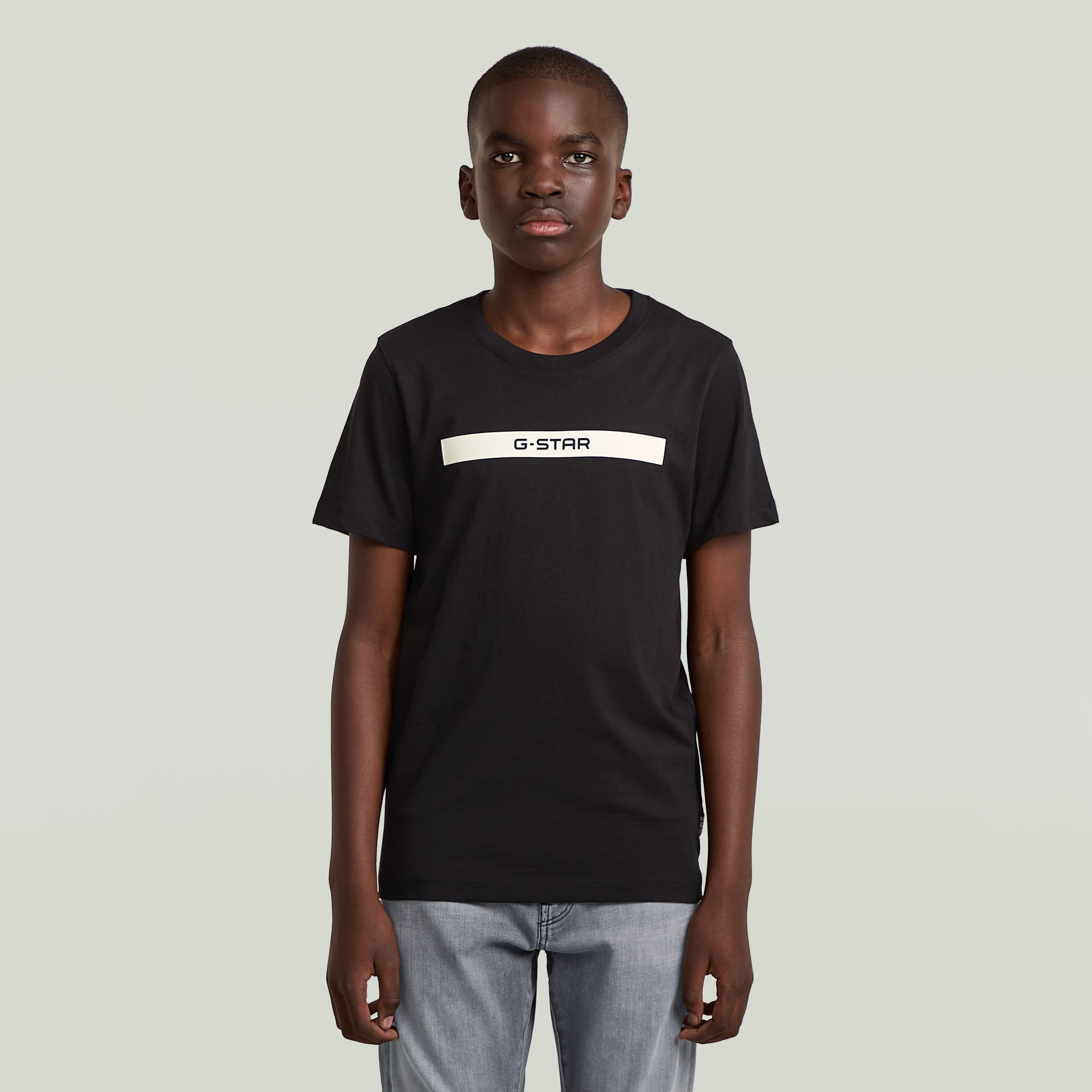 G-Star RAW Regular T-shirt Jongens - Zwart - jongens