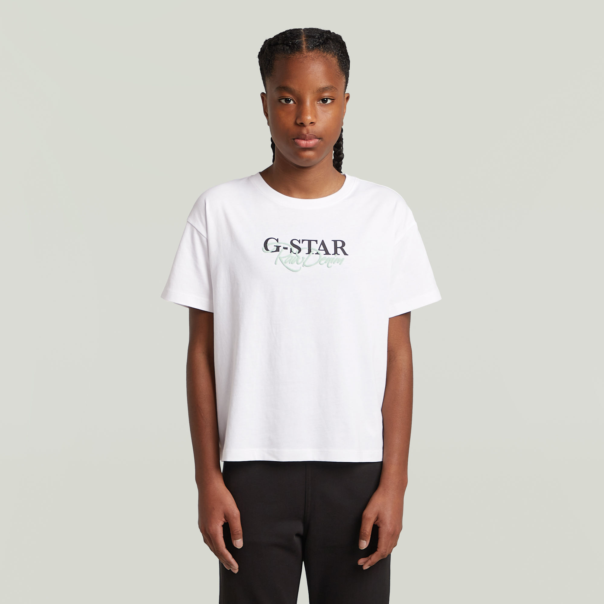 G-Star RAW Loose T-shirt Meisjes - Wit - meisjes