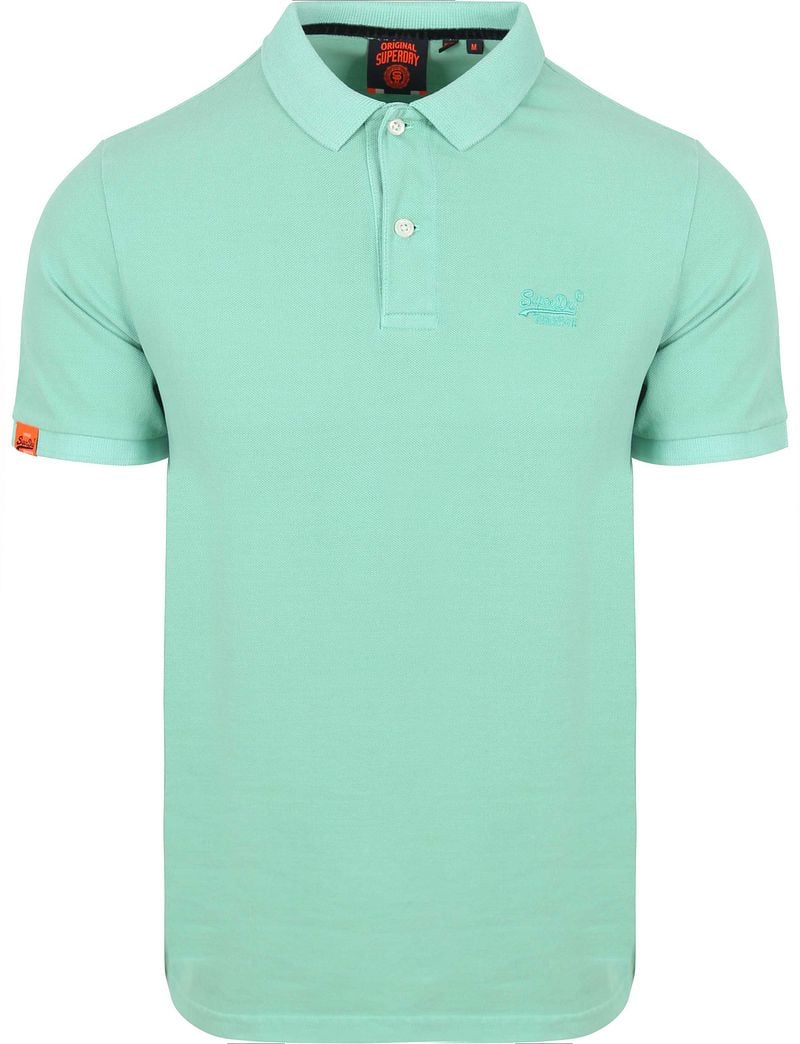Superdry Polo Destroyed Groen