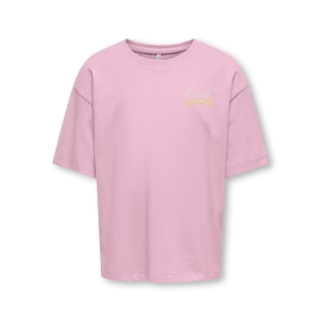 Kids ONLY zomer t-shirt S/S meisjes - loose fit - roze - Koghelen