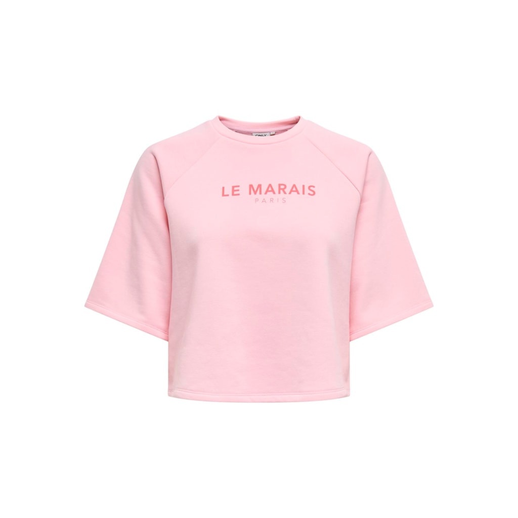 Kids ONLY zomer shirt S/S meisjes - print - roze - Kogcora