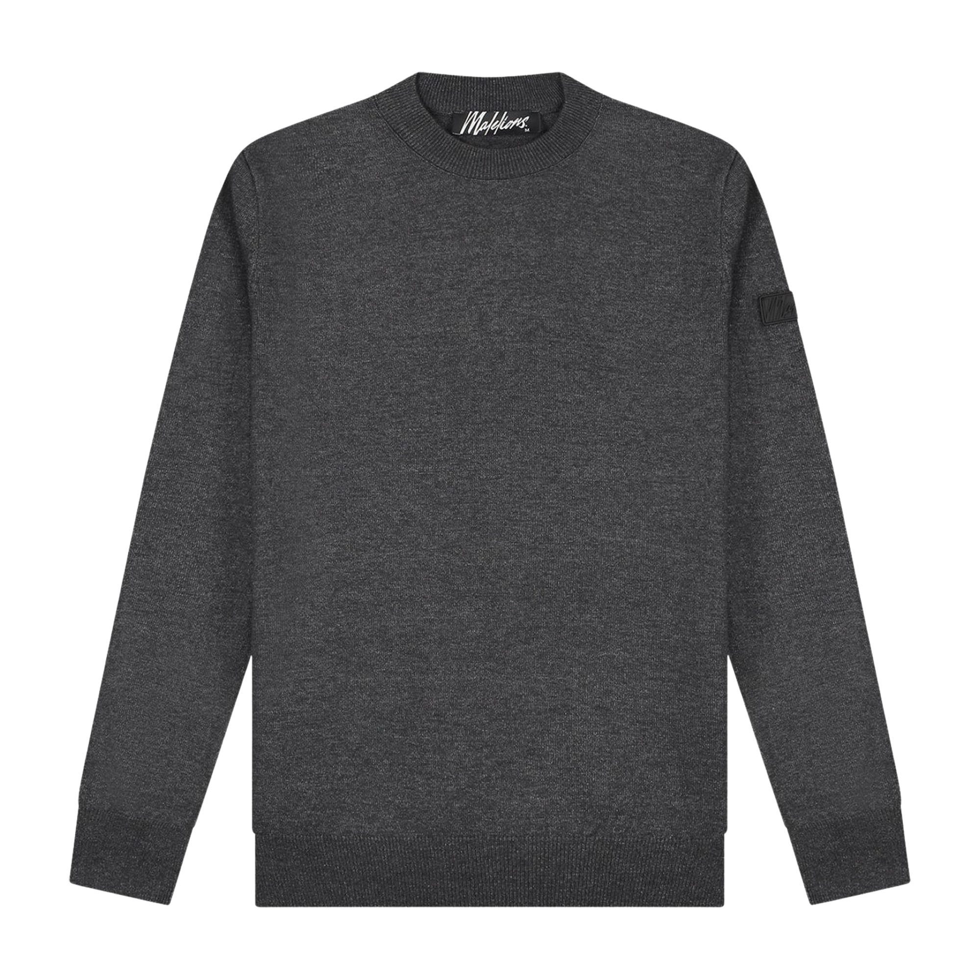 Malelions Knitted Crewneck Sweater Heren