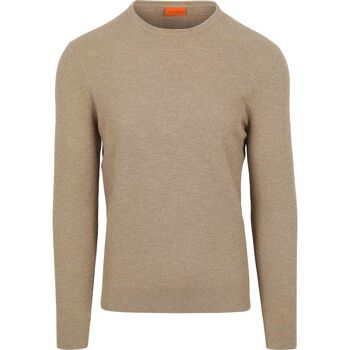Suitable Sweater  Trui Structure Slub Beige