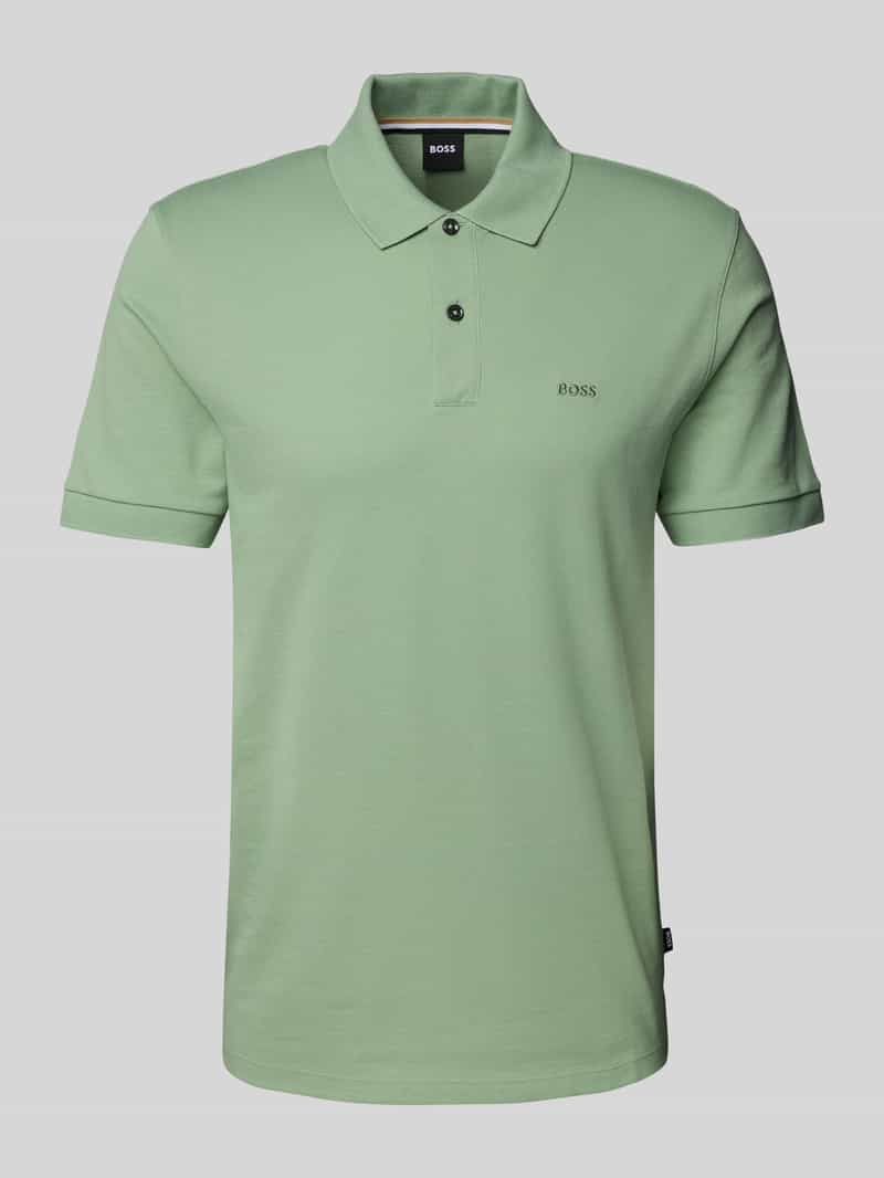 Boss Slim fit poloshirt met labelstitching, model 'PALLAS'