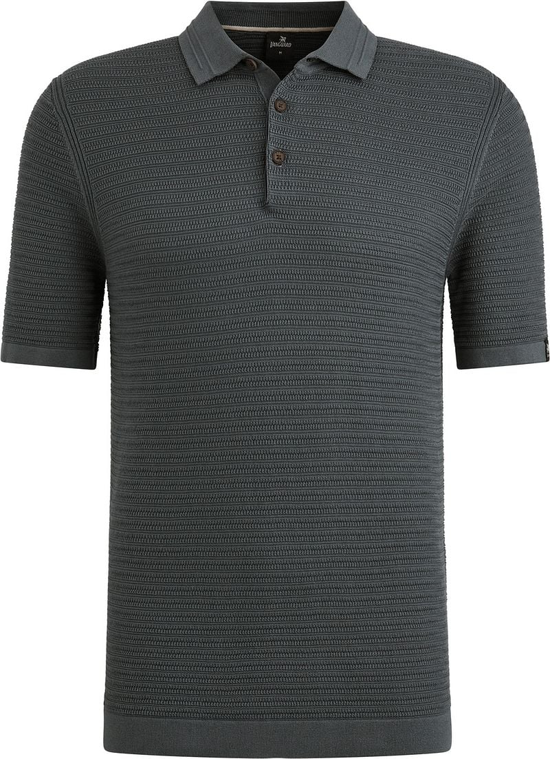 Vanguard Poloshirt Structuur Dark Slate