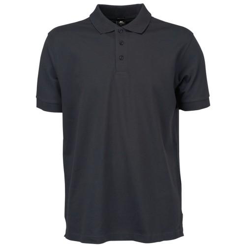 Tee Jays heren luxe sportpoloshirt L donkergrijze kleur
