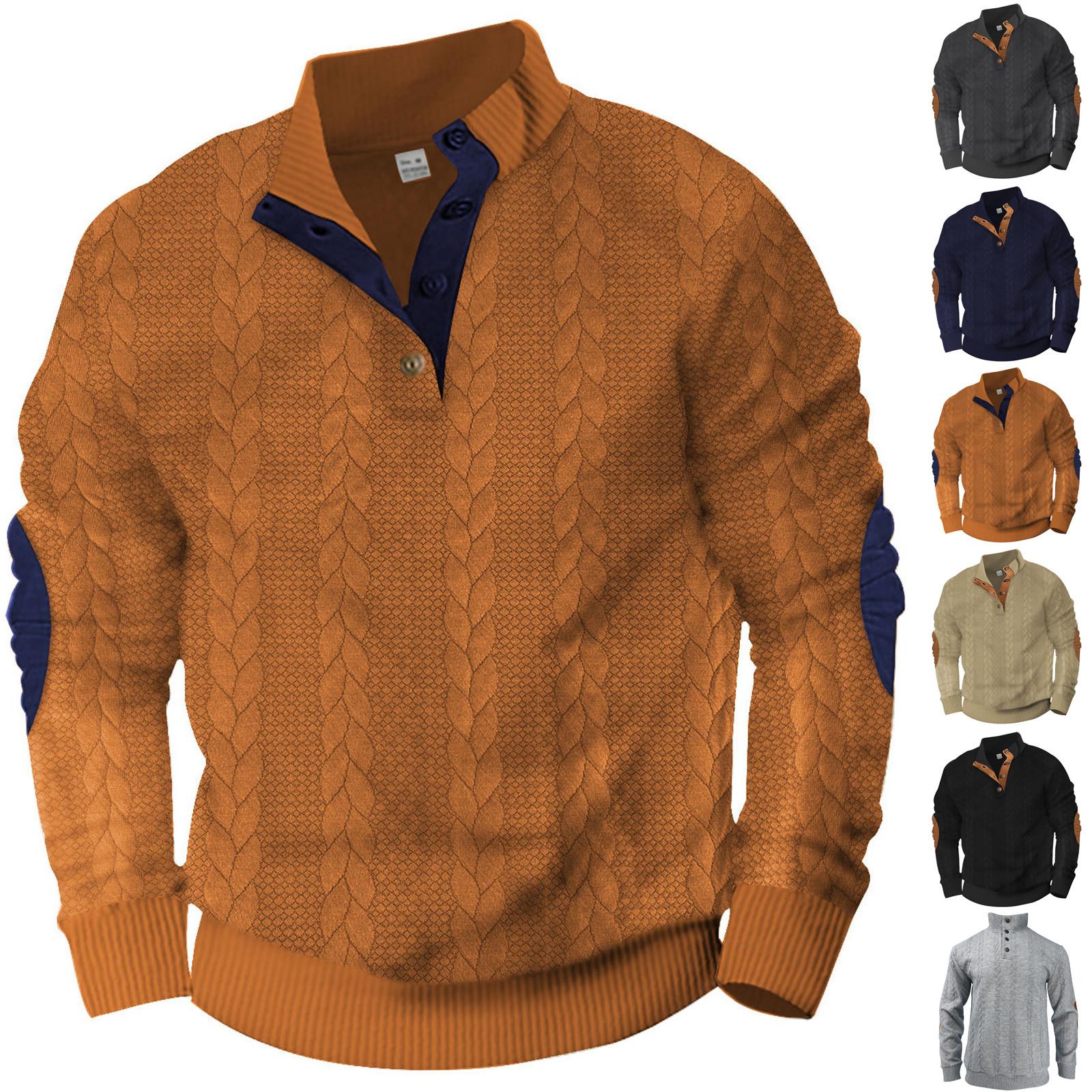 Challenge Heren Sweatshirt met Staande Kraag Is Buiten Casual Truien Tops M zwart