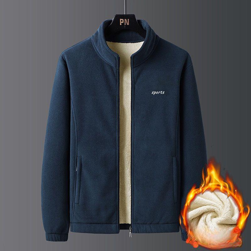 JOHO - CarGear Herfst/Winter Polar Fleece Top voor Losse en Dikke Fleece Jas Casual en Warme Fleece Jas Cardigan XL grijs