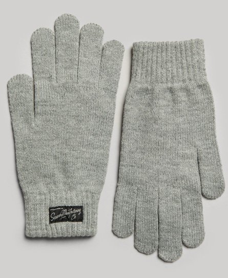 Vrouwen Uniseks Essential Logo Handschoenen Grijs