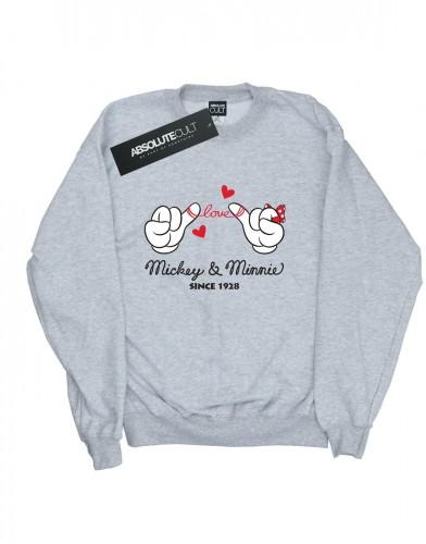 Disney meisjes Mickey Mouse Love Hands Sweatshirt 9-11 Years wit
