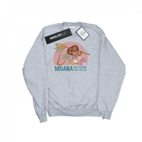 Disney Girls Moana Read The Sea-sweatshirt 9-11 Years wit