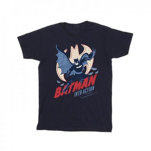 DC Comics jongens Batman in actie T-shirt 7-8 Years wit