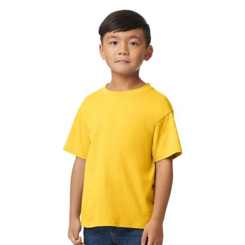 Gildan kinder/kinder middelzwaar zacht aanvoelend T-shirt L lichtgroene kleur