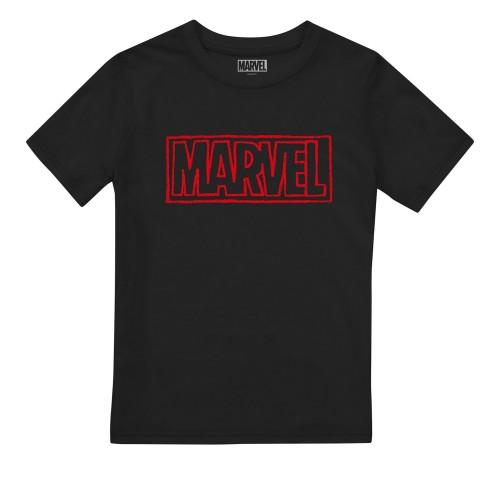 Marvel jongens Doodle baksteen T-shirt 5-6 Years zwart
