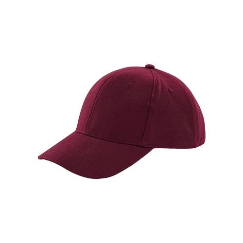 Beechfield unisex volwassen Pro-Style zware geborstelde katoenen baseballpet One Size bordeaux