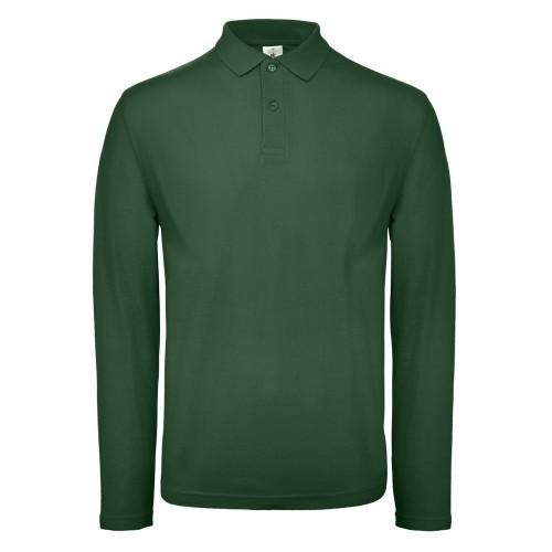 B and C B&C ID.001 herenpolo met lange mouwen (pak van 2) 2XL sneeuw
