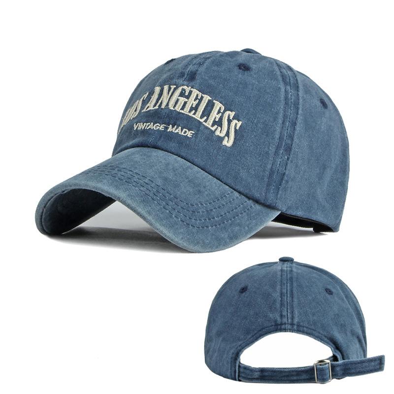 ONIHUA Heren Katoenen Hoed Geborduurde Letters Zomer Zonnebrandcrème Cap Dames Baseball Caps Vloot