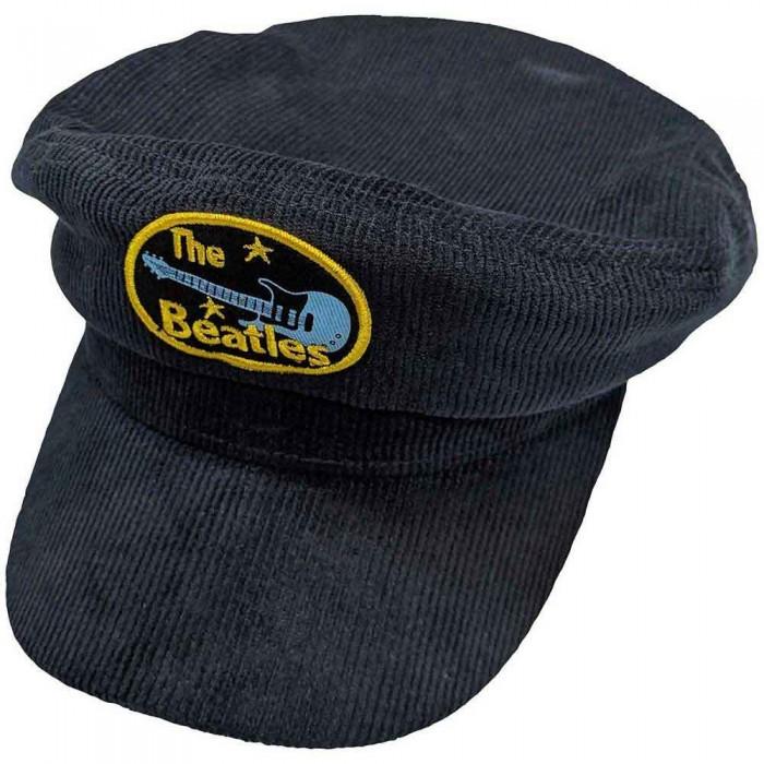 The Beatles Unisex Volwassen Oval Corduroy Logo Platte Pet L-XL marineblauwe kleur