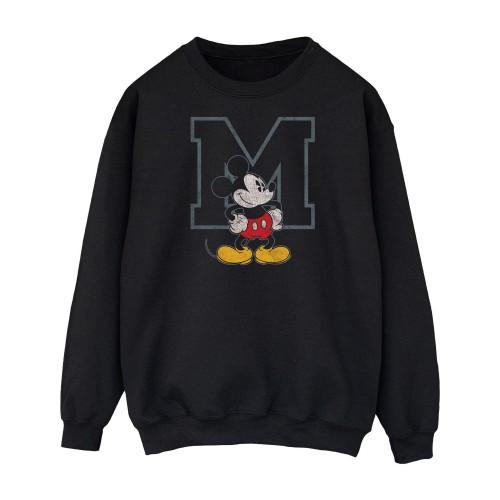 Disney Heren Klassiek M Mickey Mouse Sweatshirt L zwart