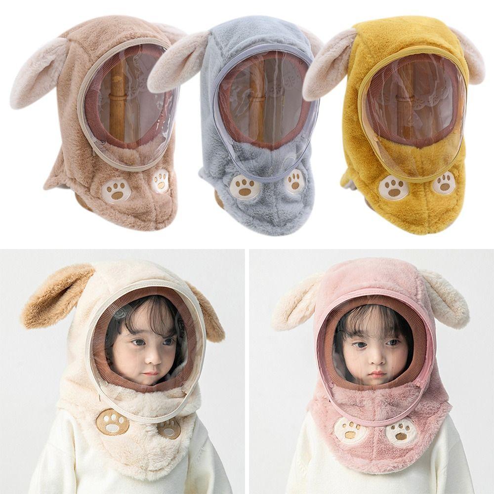 Ongwns Windproof Cotton Ear Protection Fur Windproof Hats Thick Warm Cap Winter hat Snow Hat