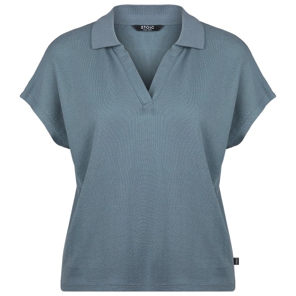 Stoic  Women's WoolHemp VarbergSt. Pique Polo - Poloshirt, grijs