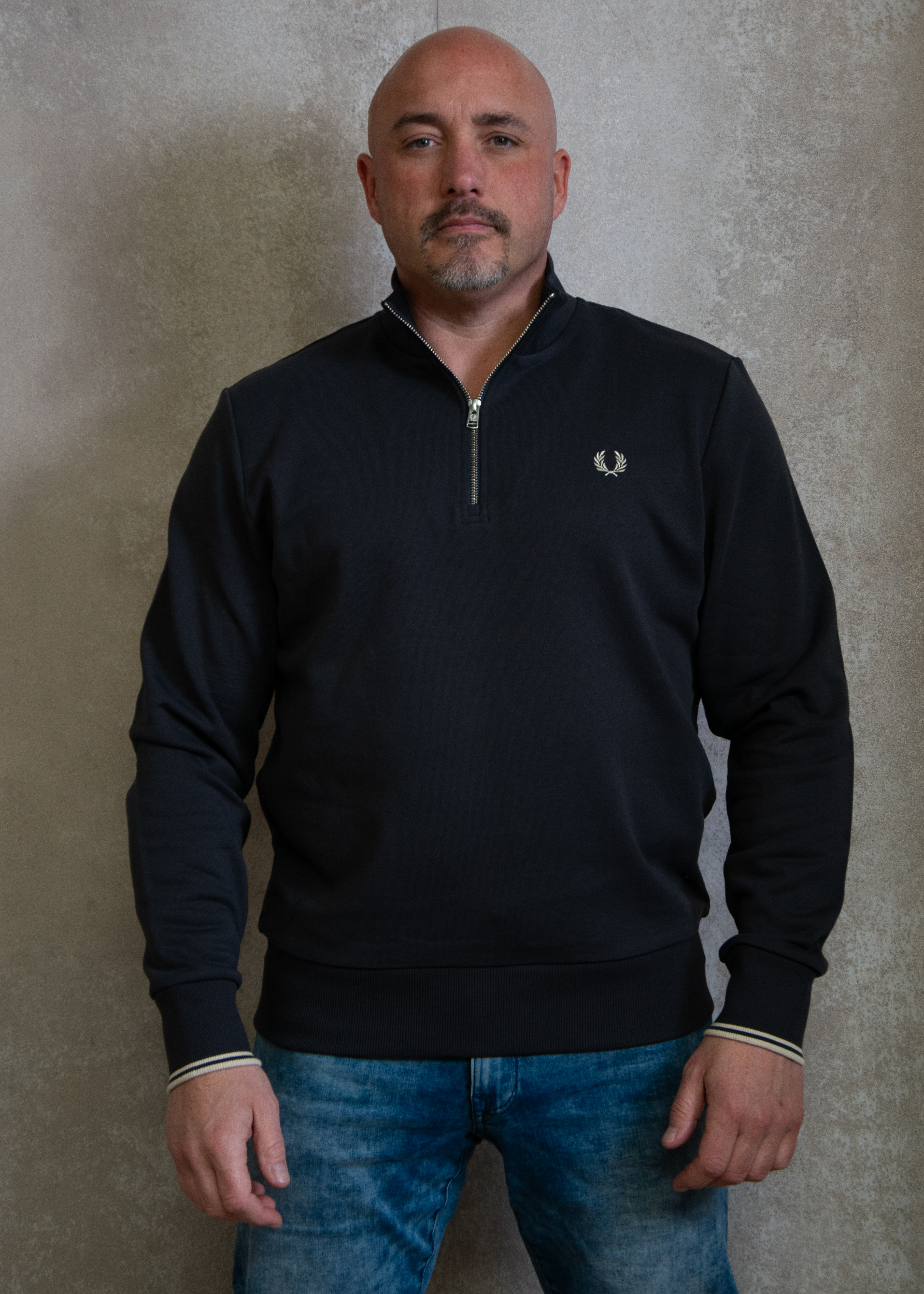 Fred Perry 1/2 Zip Sweatshirt, Grey