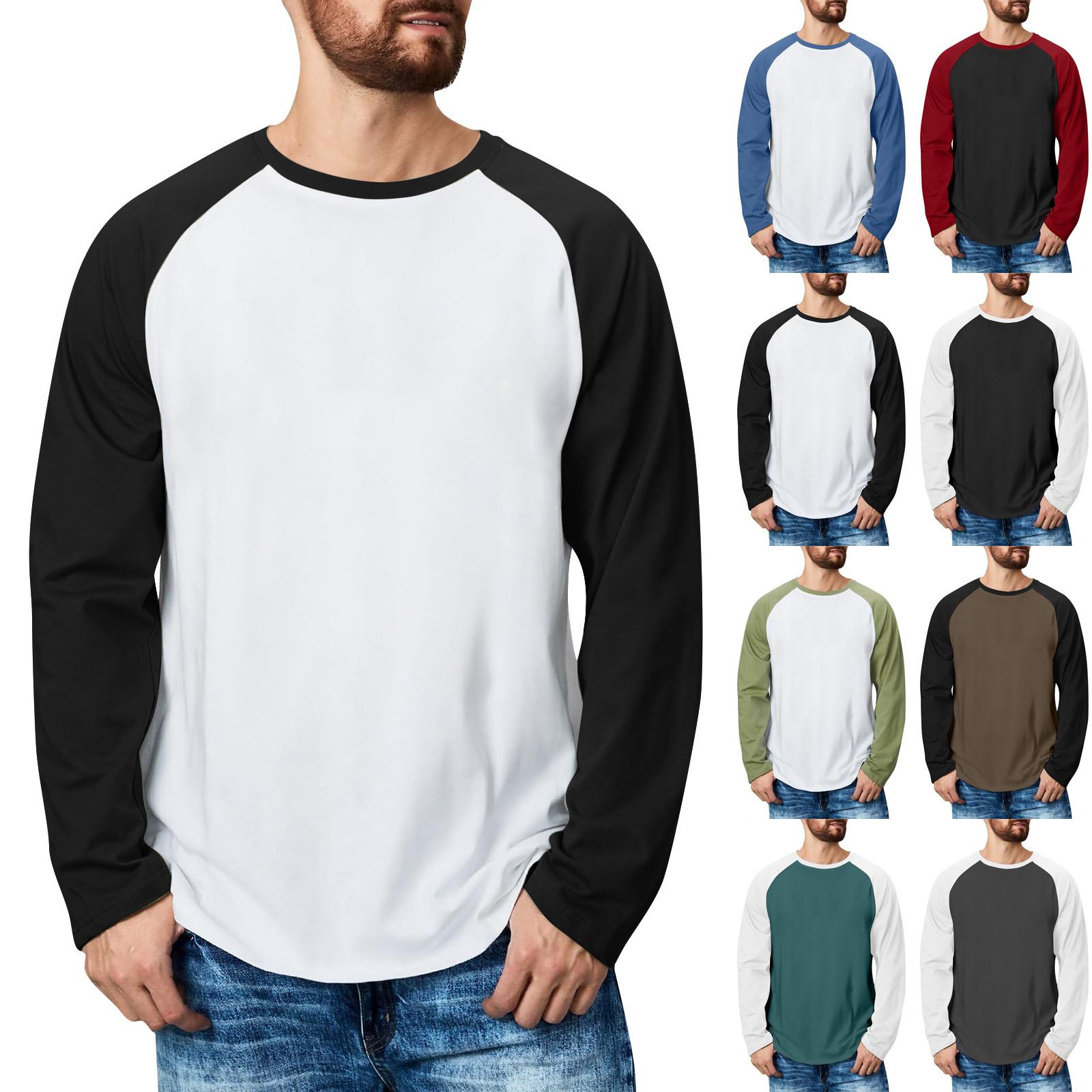 Niubiplus Lente en herfst herensweatshirt met staande kraag is outdoor casual truien tops XL wit