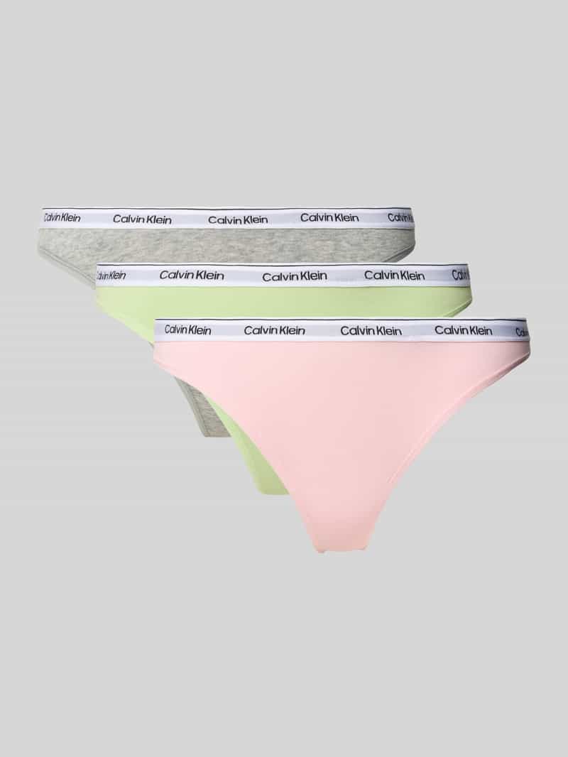 Calvin Klein Tanga 3 PACK THONG (LOW-RISE) (3 stuks)